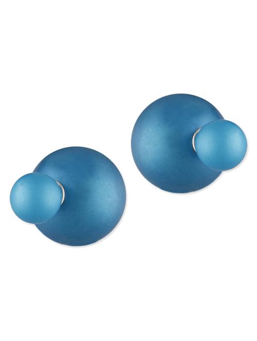 blue metal alloy earring - 10308234 - Very Small Image - 1
