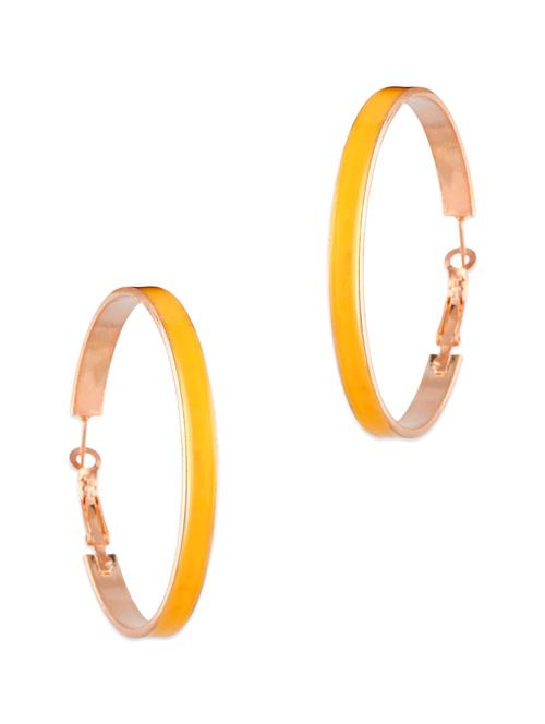 yellow metal alloy earring - 10308281 - Very Small Image - 1