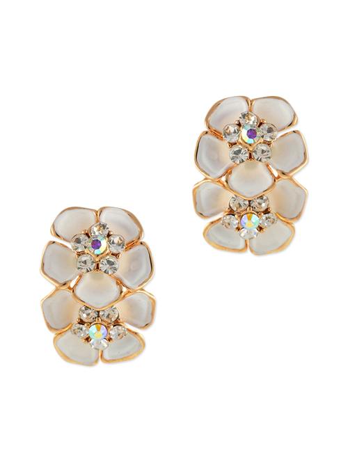 white metal alloy earring - 10308428 - Very Small Image - 1