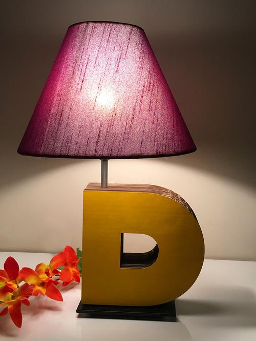 dazzled d letter lamp purple - 10311387 - Very Small Image - 1