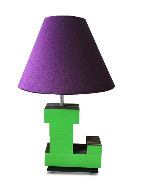 lovable l letter lamp purple - 10311396 - Very Small Image - 1