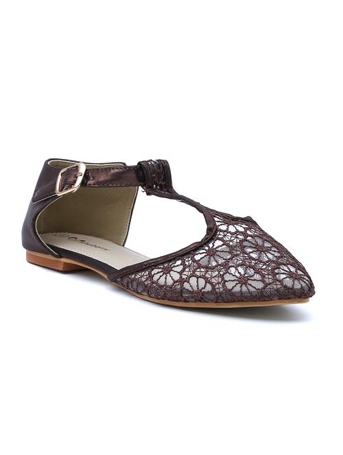 brown satin closed back sandals - 10313298 - Very Small Image - 1