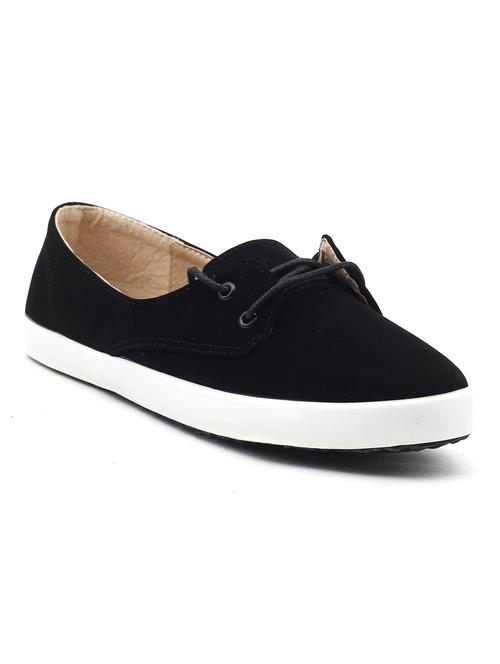 black leatherette casual shoes - 10313367 - Very Small Image - 1