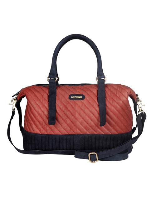 justanned coral leatherette satchel bag - 10315070 - Very Small Image - 1