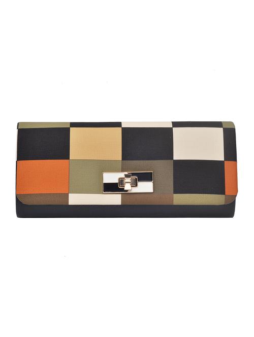 multi pu printed clutch - 10319692 - Very Small Image - 1
