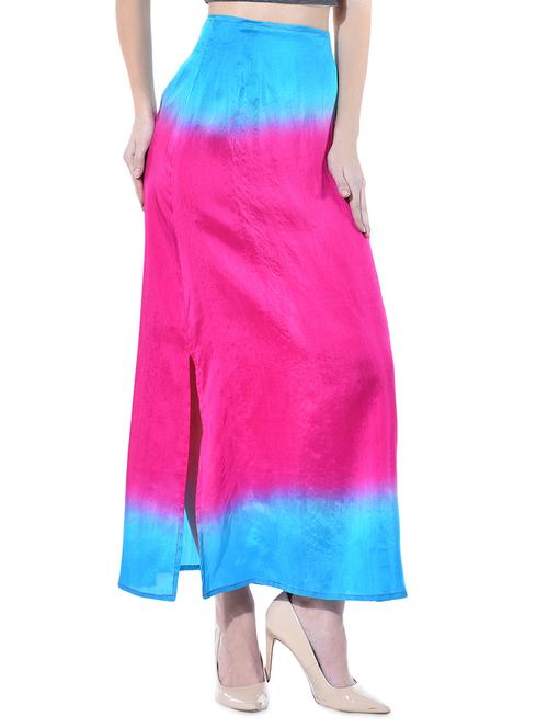 fuchsia satin skirts - 10327164 - Very Small Image - 1