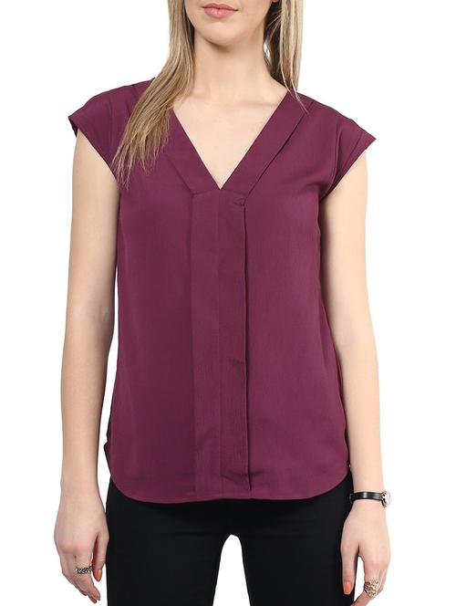 wine crepe top - 10328202 - Very Small Image - 1