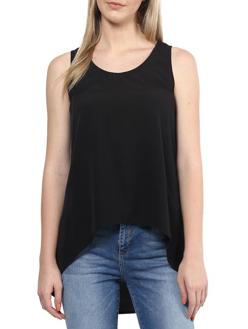 black crepe top - 10328226 - Very Small Image - 1