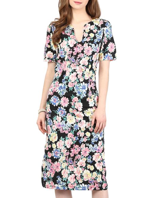 multi colored crepe dress - 10328322 - Very Small Image - 1