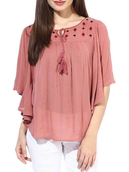 rust rayon dress - 10328336 - Very Small Image - 1