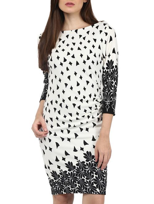 cream cotton blend dress - 10328363 - Very Small Image - 1