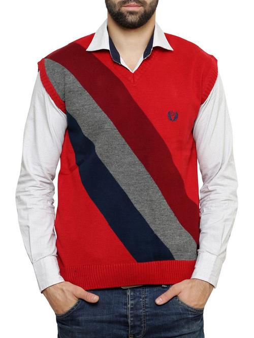 red acrylic pullover - 10328665 - Very Small Image - 1