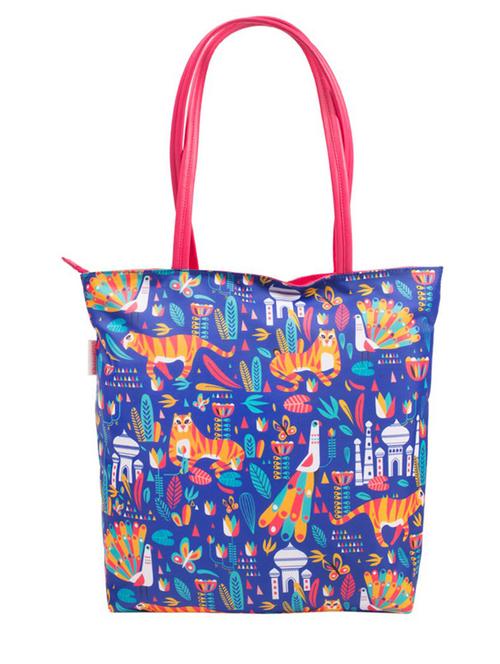 blue polyester handbag - 10329403 - Very Small Image - 1