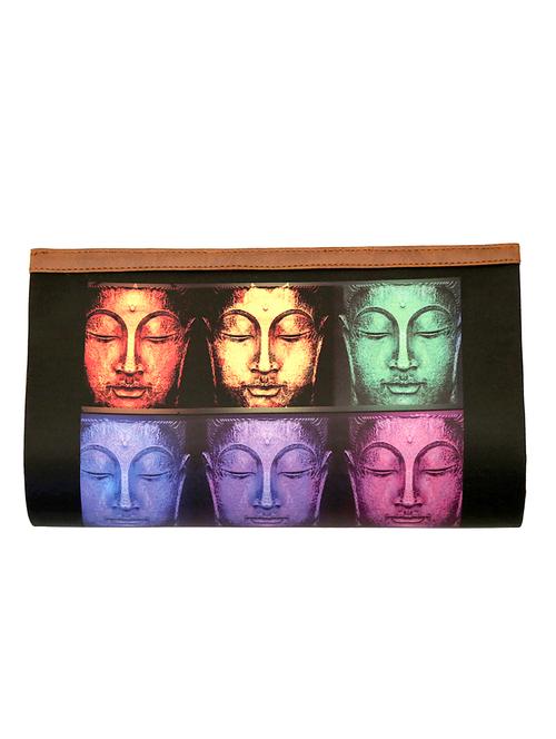 multi colored leatherette clutch - 10334875 - Very Small Image - 1