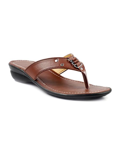 brown leatherette sandals - 10340416 - Very Small Image - 1