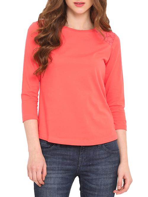 orange viscose regular top - 10344460 - Very Small Image - 1