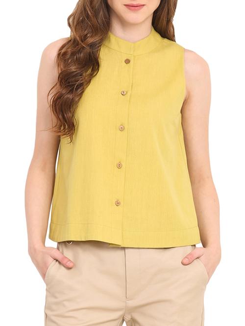 yellow cotton shirt - 10344479 - Very Small Image - 1