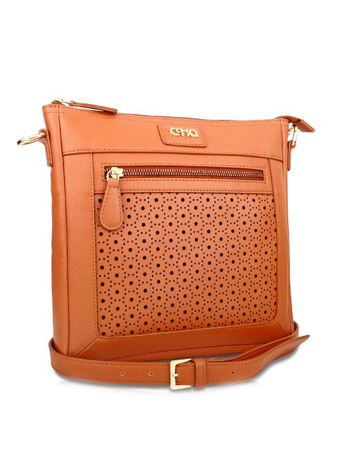orange leatherette sling bag - 10344832 - Very Small Image - 1