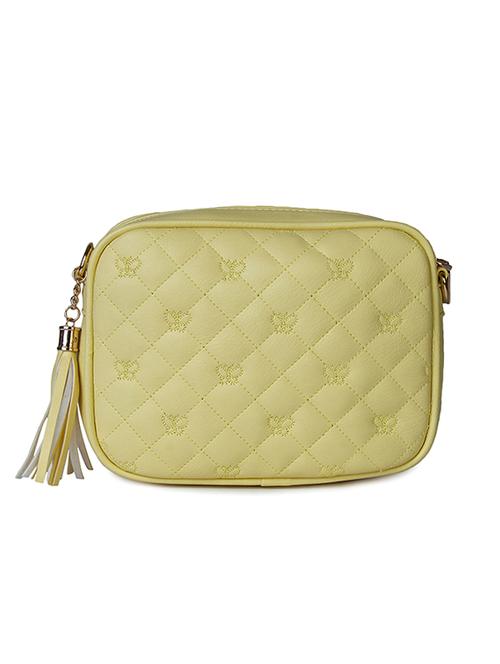 yellow leatherette pouch - 10346317 - Very Small Image - 1