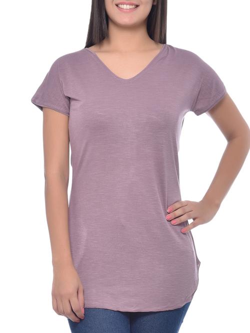 lilac viscose regular tshirt - 10346528 - Very Small Image - 1