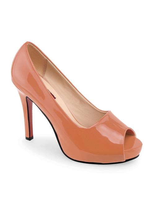 brown leatherette sandal - 10348011 - Very Small Image - 1