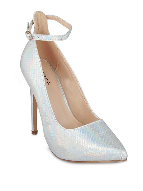 silver leatherette pumps - 10354775 - Very Small Image - 1