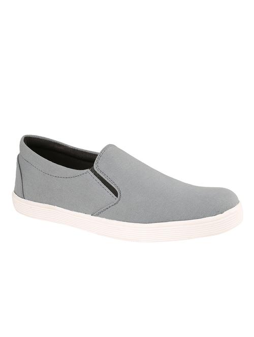 grey canvas slip on sneakers - 10355655 - Very Small Image - 1