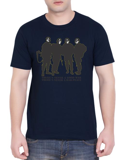 tantra blue cotton tshirt - 10360743 - Very Small Image - 1