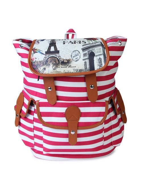 multi coloured striped backpack - 10362488 - Very Small Image - 1
