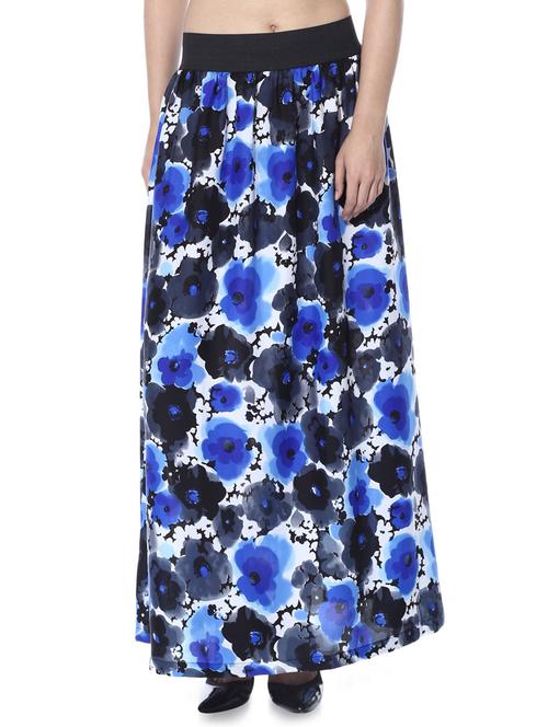 multi colored crepe skater skirts - 10362629 - Very Small Image - 1