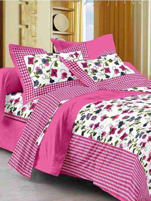 cotton jaipuri traditional double bedsheet with 2 pillwo cover - 10364434 - Very Small Image - 1
