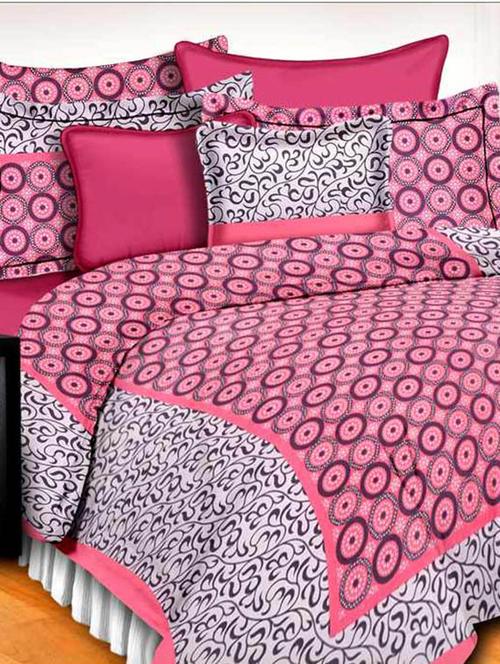 cotton jaipuri traditional double bedsheet with 2 pillwo cover - 10364515 - Very Small Image - 1
