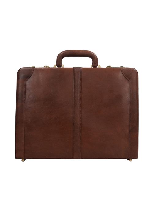 Clubb Leather Briefcase (Tan) - 10364686 - Very Small Image - 1