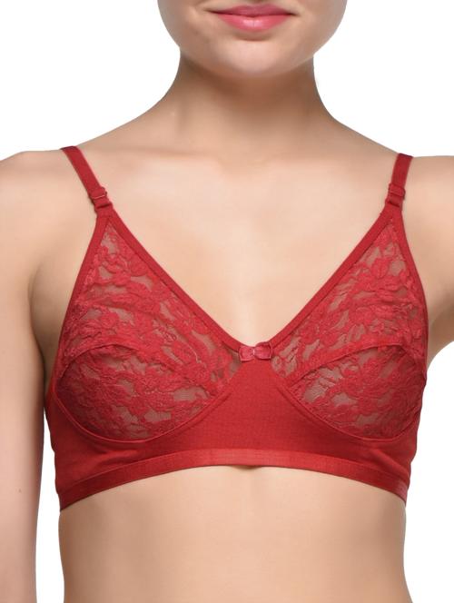 solid red lace bra - 1036545 - Very Small Image - 1