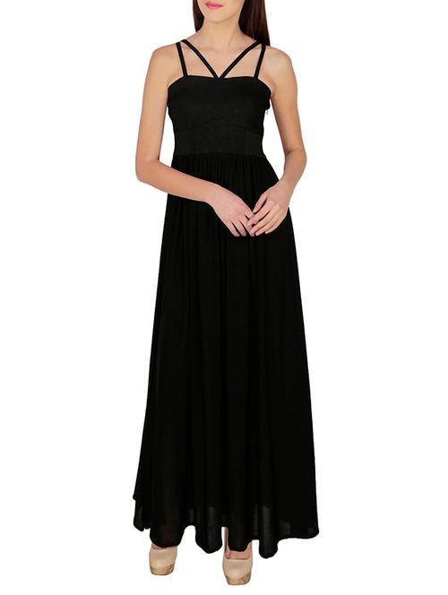 black crepe dress - 10366237 - Very Small Image - 1