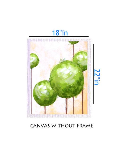 canvas abstract painting without frame + silver plated rs.1000 replica note - 10376520 - Very Small Image - 1