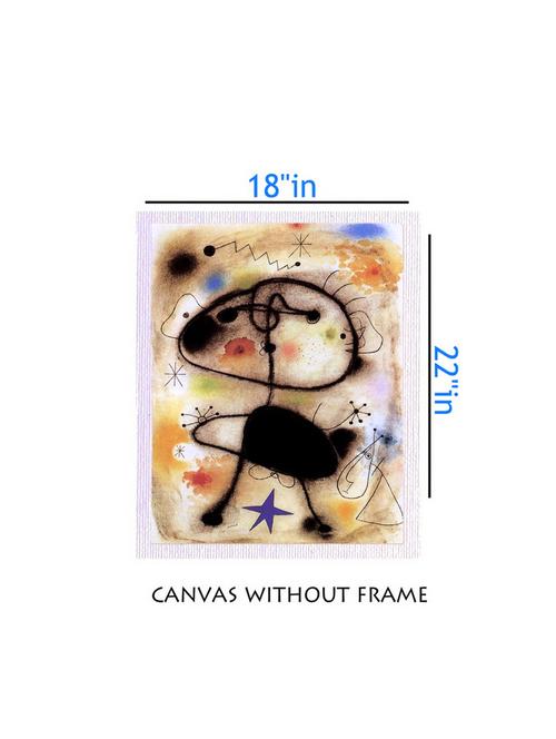 canvas abstract painting without frame + silver plated rs.1000 replica note - 10376525 - Very Small Image - 1