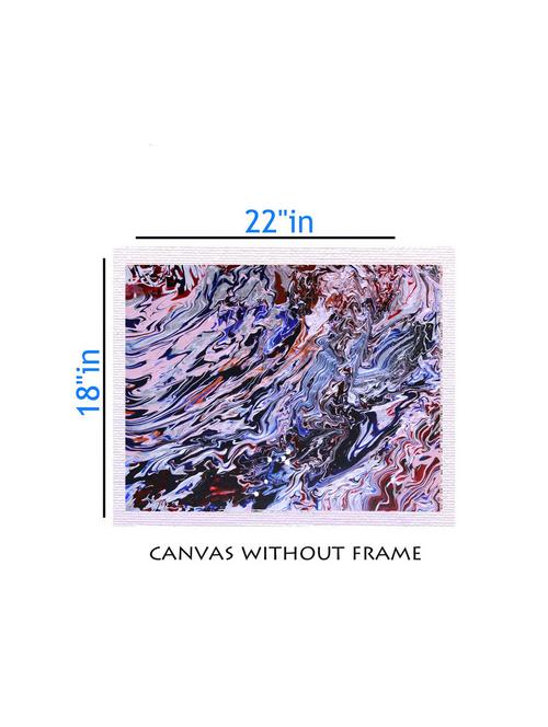 canvas multi color painting without frame + silver plated rs.1000 replica note - 10376531 - Very Small Image - 1