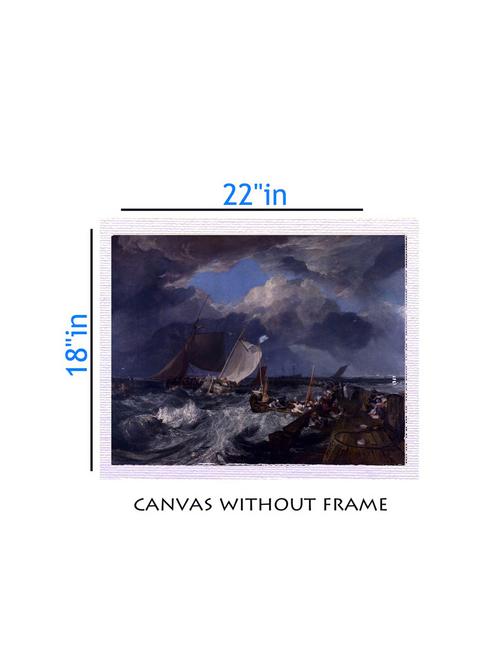 canvas nature painting without frame + silver plated rs.1000 replica note - 10376547 - Very Small Image - 1