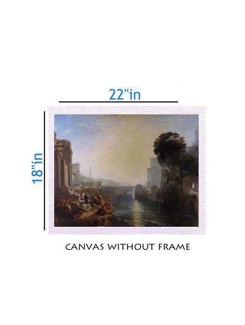 canvas nature painting without frame + silver plated rs.1000 replica note - 10376556 - Very Small Image - 1