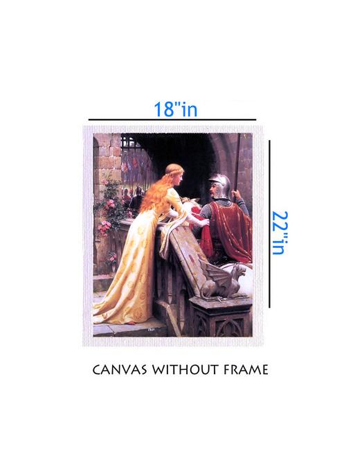 canvas angel painting without frame + silver plated rs.1000 replica note - 10376617 - Very Small Image - 1