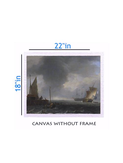 canvas nature painting without frame + silver plated rs.1000 replica note - 10376673 - Very Small Image - 1