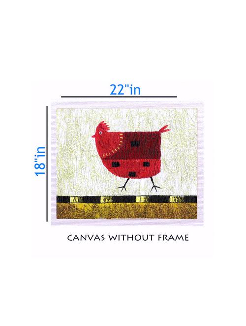 canvas abstract painting without frame + silver plated rs.1000 replica note - 10376686 - Very Small Image - 1