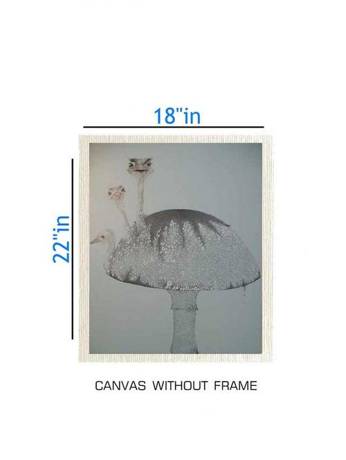 canvas nature painting without frame + silver plated rs.1000 replica note - 10376728 - Very Small Image - 1