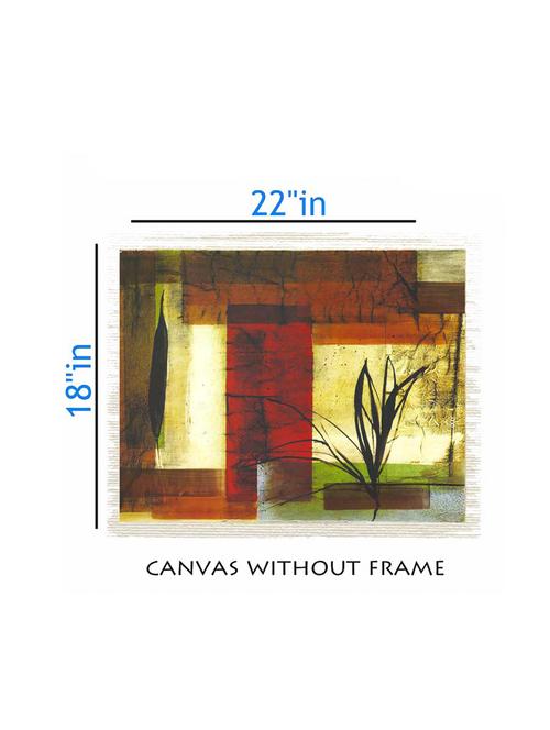 canvas nature painting without frame + silver plated rs.1000 replica note - 10376729 - Very Small Image - 1