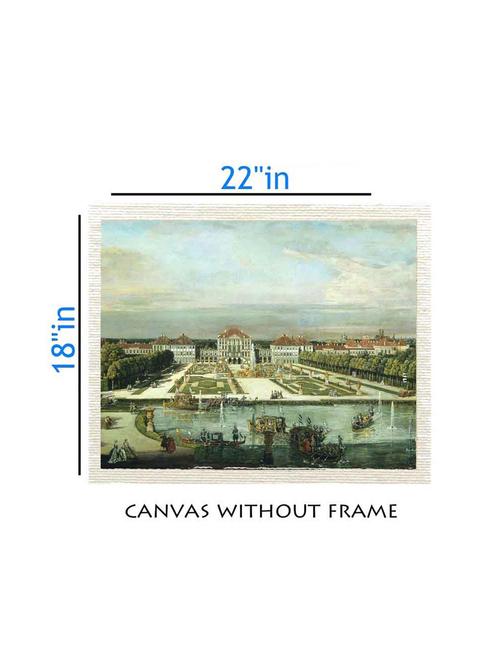 canvas nature painting without frame + silver plated rs.1000 replica note - 10376825 - Very Small Image - 1