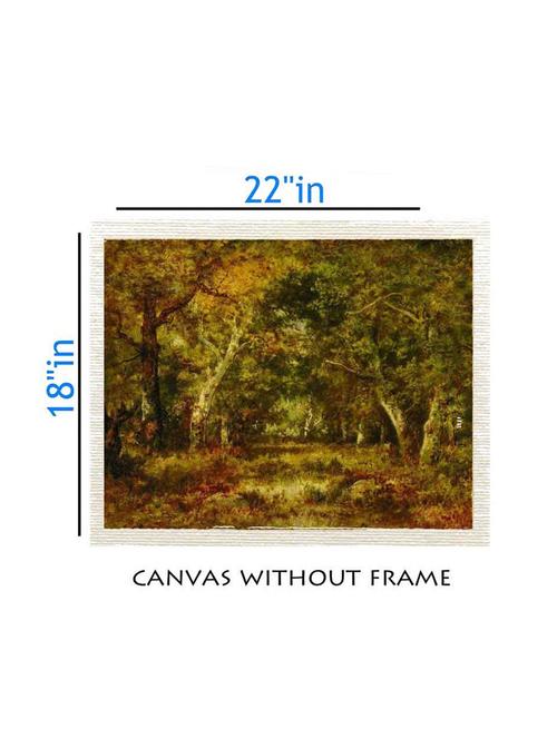 canvas nature painting without frame + silver plated rs.1000 replica note - 10376833 - Very Small Image - 1