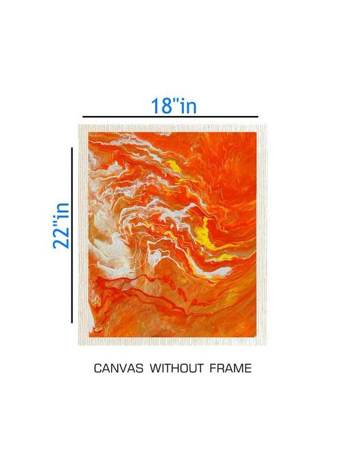 canvas abstract painting without frame + silver plated rs.1000 replica note - 10376860 - Very Small Image - 1