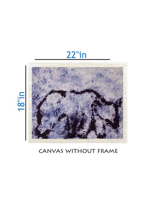 canvas abstract painting without frame + silver plated rs.1000 replica note - 10376866 - Very Small Image - 1