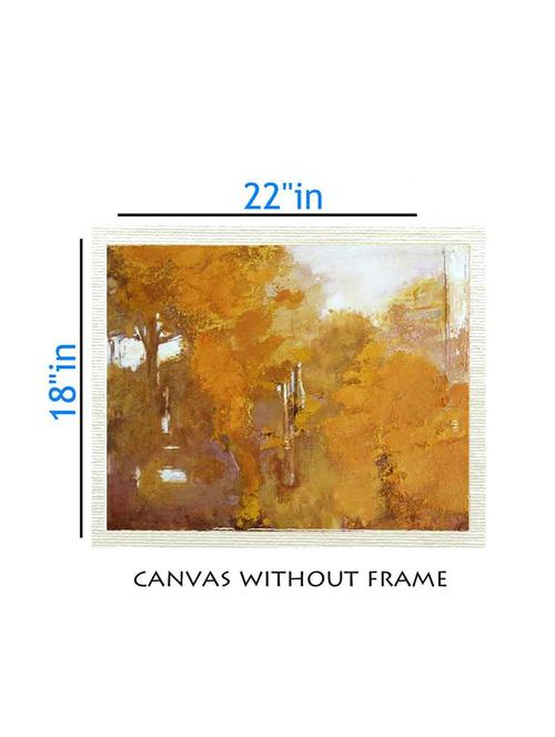canvas abstract painting without frame + silver plated rs.1000 replica note - 10376905 - Very Small Image - 1